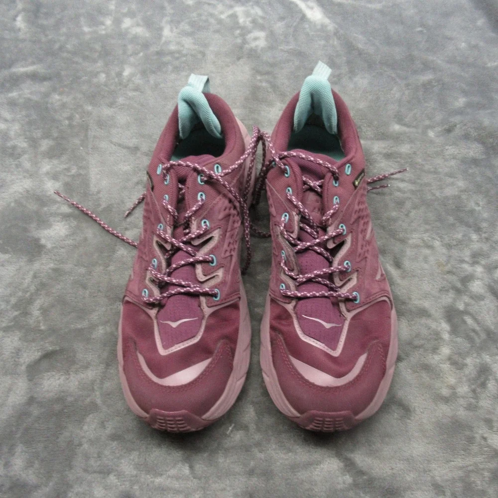 Hoka Womens Shoes 8.5 B Anacapa Low GTX Purple Trail‎ Goretex Light Grippy EUC - Picture 3 of 16